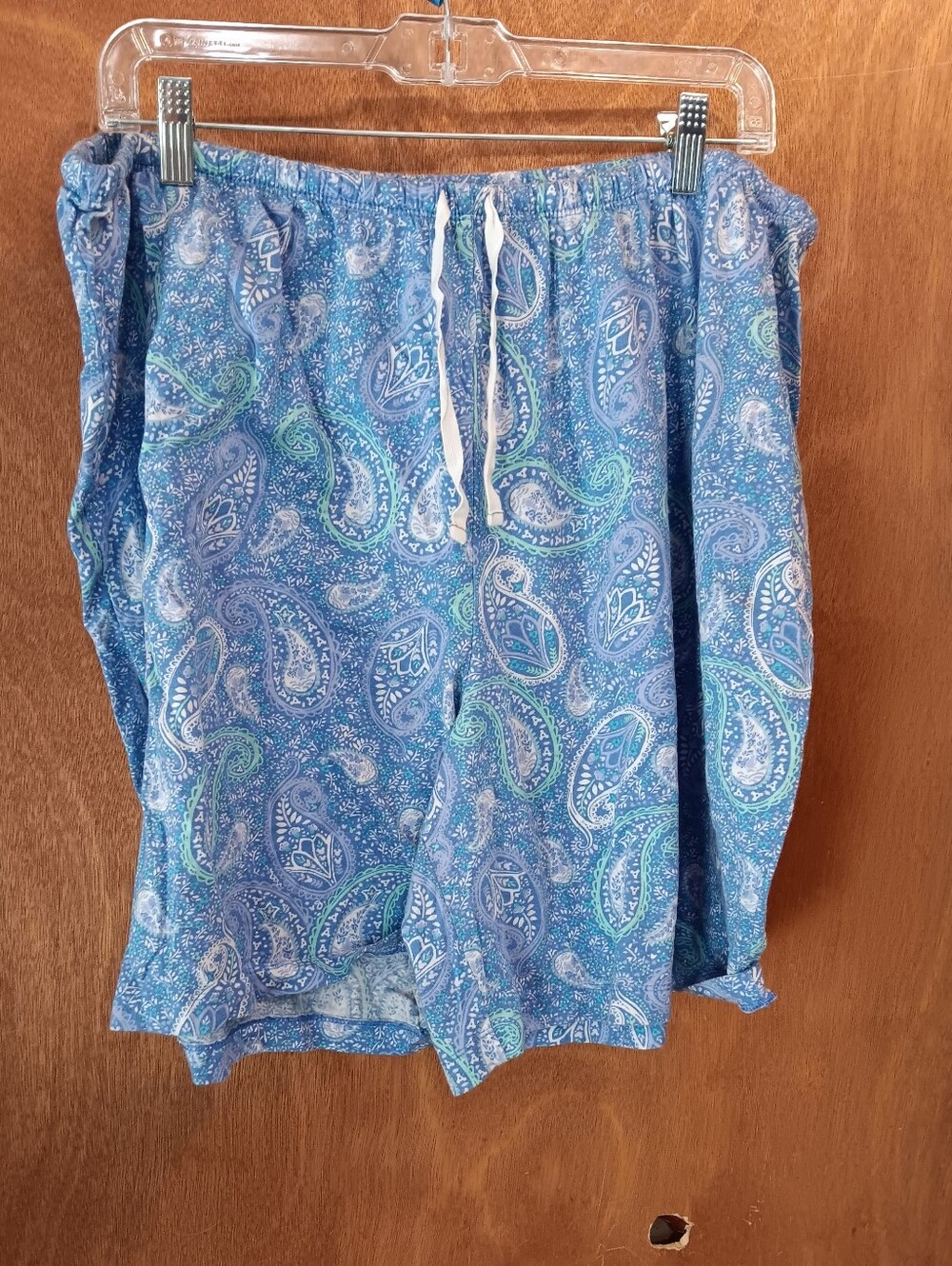 Croft & Barrow Blue Paisley Drawstring Women’s Shorts Pajamas